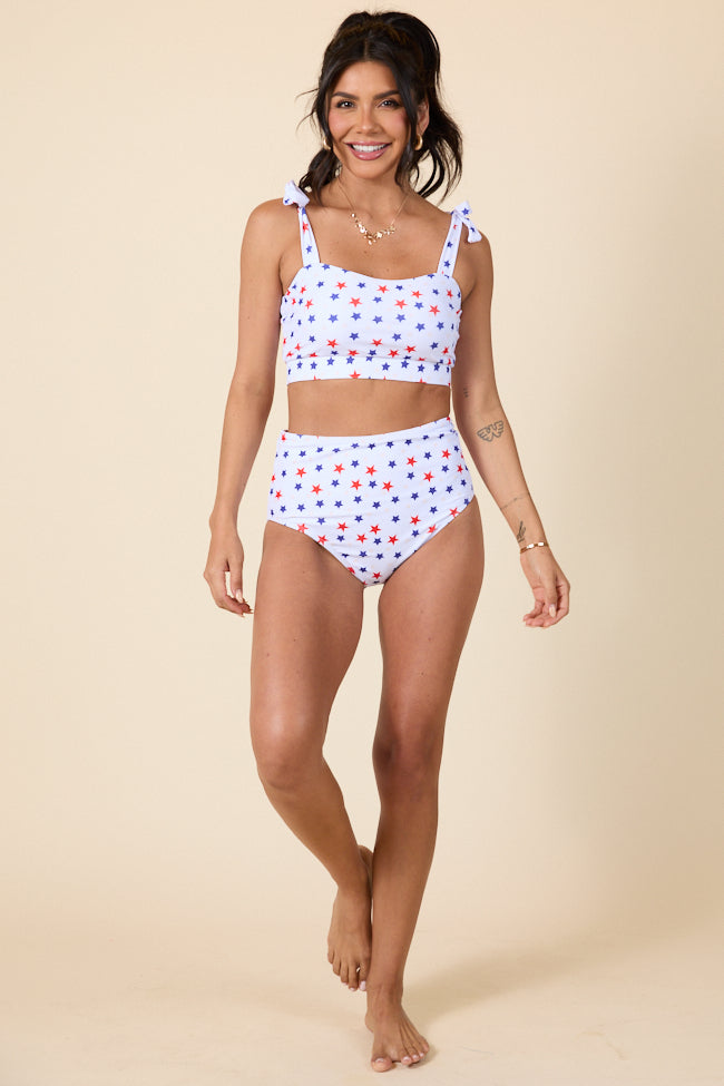 Wish Upon A Star Tie Shoulder Bikini Top SALE