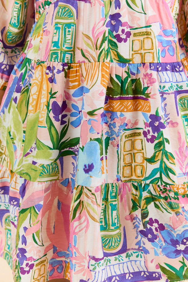 New Opportunities Printed Short Sleeve Dress