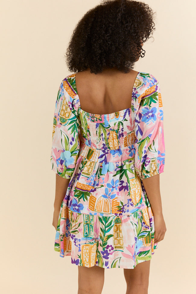 New Opportunities Printed Short Sleeve Dress
