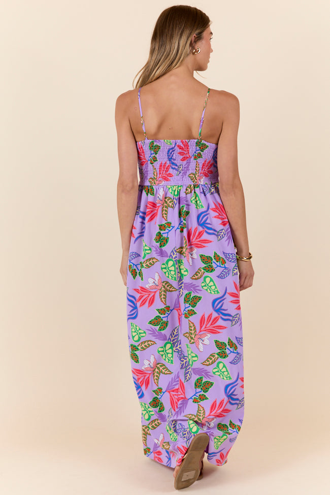 Keep It Floral Purple Printed Dress