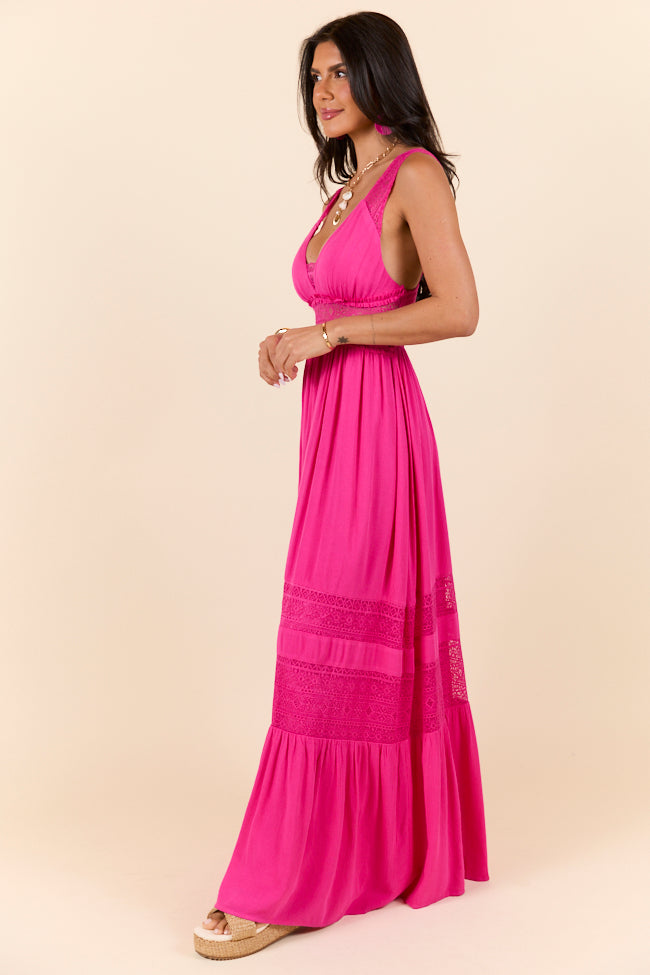 Summer Crush Fuchsia Maxi Dress