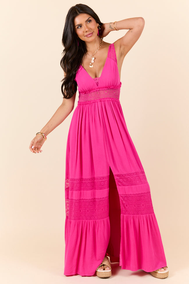 Summer Crush Fuchsia Maxi Dress