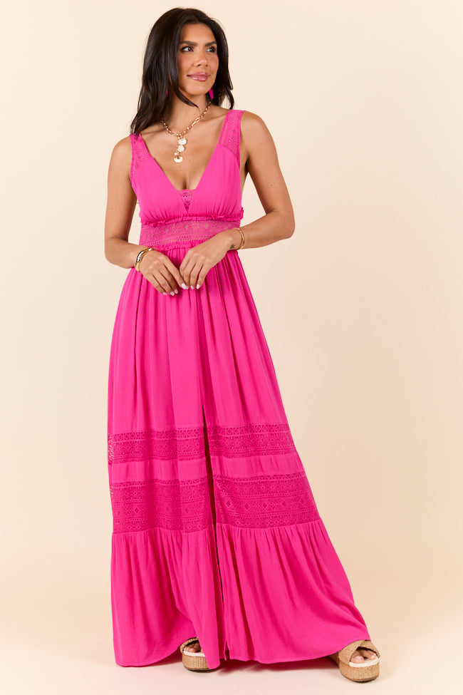 Summer Crush Fuchsia Maxi Dress
