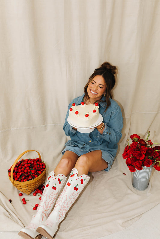 Kamp Cherry Boots Krista Horton X Pink Lily
