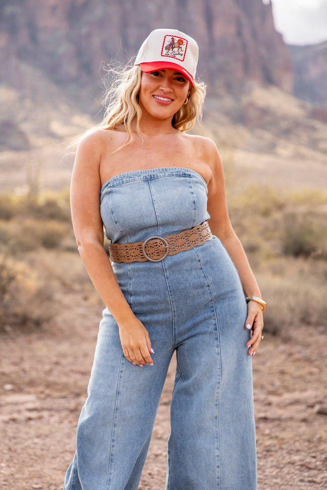 Nashville Nights Corset Denim Jumpsuit
