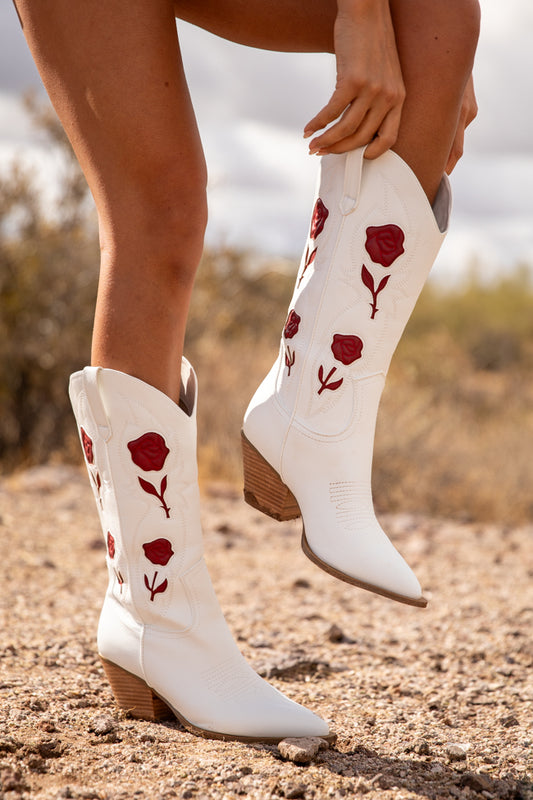 Arden Rose Western Boots