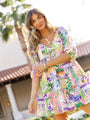 New Opportunities Printed Short Sleeve Dress