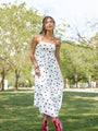 Places To Be White Polka Dot Maxi Dress
