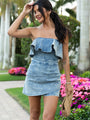 Dusk To Denim Wrap Romper