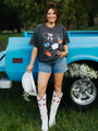 Cowgirl's Favorites Grey Graphic Tee Krista Horton X Pink Lily