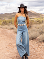 Nashville Nights Corset Denim Jumpsuit